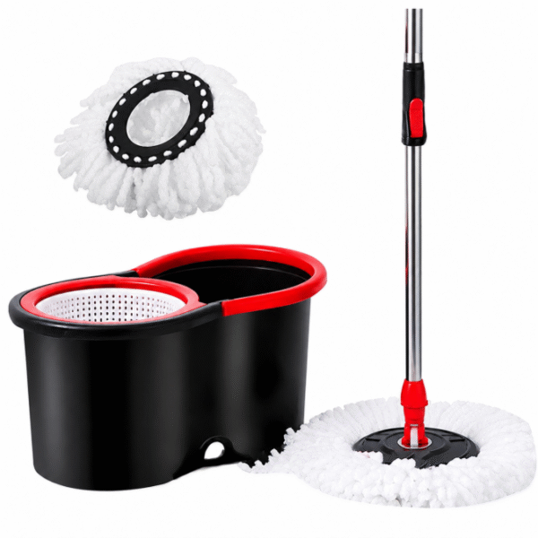 Швабра з відром і автоматичним віджимом 10л , Відро Spin Mop 360 Набір для прибирання. Швабра Ледарка